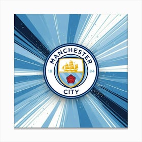 Manchester City F.C. Logo Wall Art 20 Canvas Print