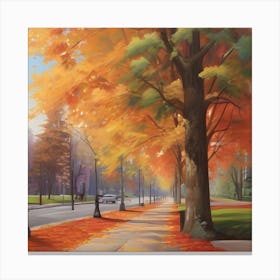 Autumn Street 6 Canvas Print