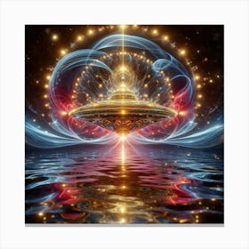 Ufo landing Canvas Print