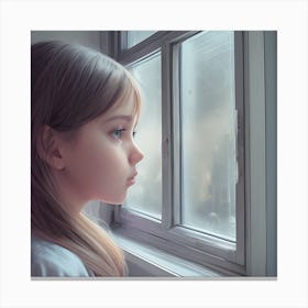 Through her window Canvas Print