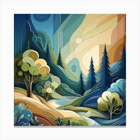 Landscape Painting 197 Canvas Print