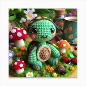 Amigurumi, turtle 2 Canvas Print