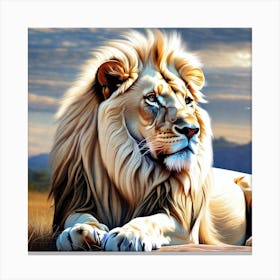 Lion Painting 86 Canvas Print