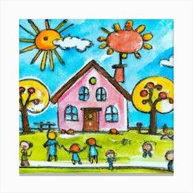 Children'S Drawing 1 Canvas Print