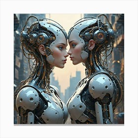 Symbiotic Minds Of The Future Canvas Print