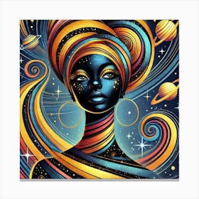 Caeloria Celestial Portrait Canvas Print