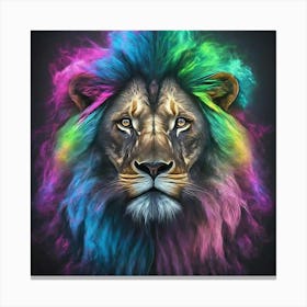 Rainbow Lion 1 Canvas Print