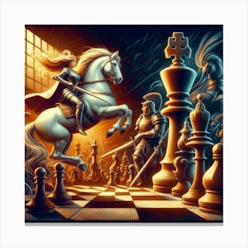 Knights Of Chess5 Canvas Print