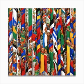 Flags Of The World 2 Canvas Print