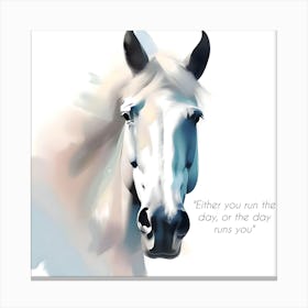 Inspirational Quotes (16) Horses Head Canvas Print