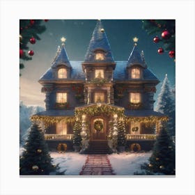 Christmas House 64 Canvas Print