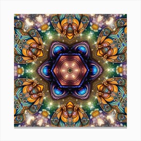 Psychedelic Mandala 18 Canvas Print