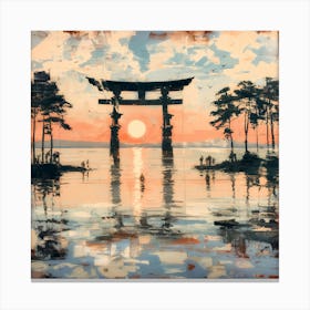 黄昏時の祈り Prayers At Dusk Canvas Print