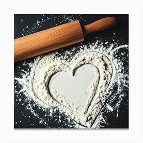 Heart Shaped Dough Canvas Print