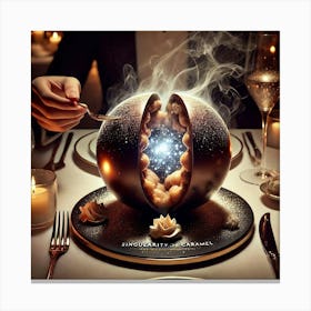 Singularity Dessert Sphere Canvas Print