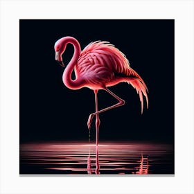 Pink Flamingo Canvas Print