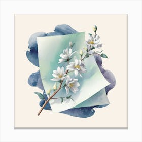 Watercolor Flower Canvas Print