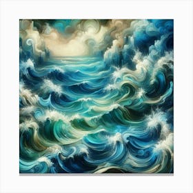 Ocean Waves 16 Canvas Print