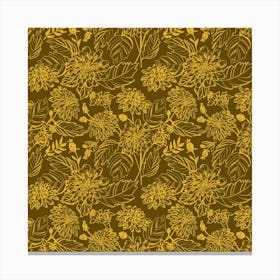 Yellow Florals Canvas Print