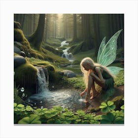 Fairy in the woods2 Canvas Print