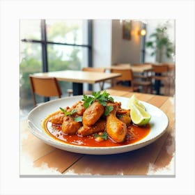 Thai Chicken Curry Canvas Print