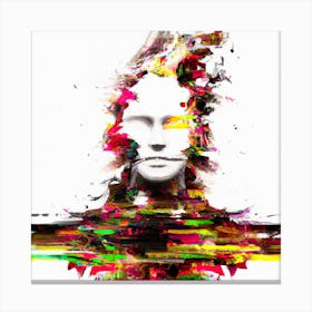 Glitch one Canvas Print