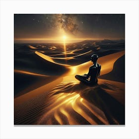 Meditation In The Desert Canvas Print