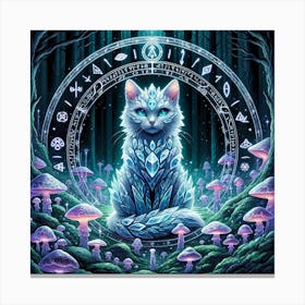 Ice Cat Canvas Print