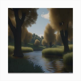 River - River Stock Videos & Royalty-Free Footage Canvas Print