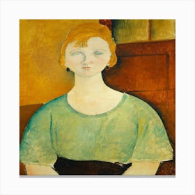 Portrait Of A Young Woman 1 Canvas Print