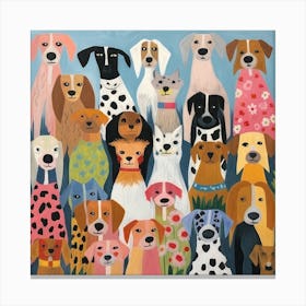 Puppy Love Palette 6 Canvas Print