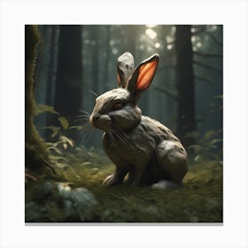 Rabbit In The Forest 81 Canvas Print