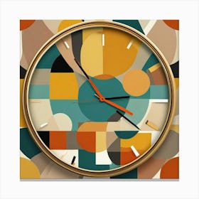 Triangle Geometric Clock Booble Marble Clock Frida Kahlo Clock Prismfold Clock Karma That Goes Around, Comes Around Circle Quote Clock Lucky Cat Clock (22) Canvas Print