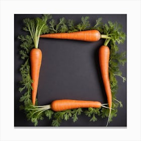 Frame Of Carrots 2 Canvas Print