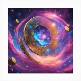 Circle In Space Canvas Print