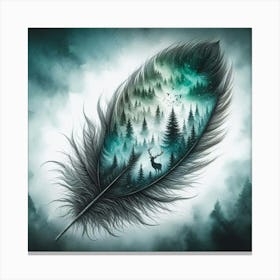 A foggy forest 3 Canvas Print