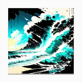 Waves'' 1 Canvas Print