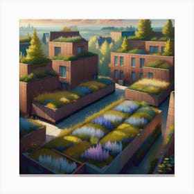 Rooftop Gardens Canvas Print