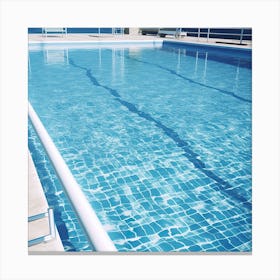 Summer Resort Swimming Pool Canvas Print