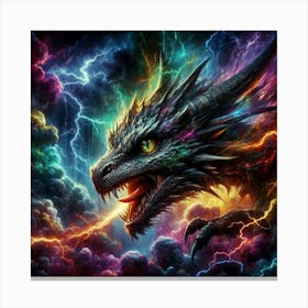 Lightning Dragon Canvas Print