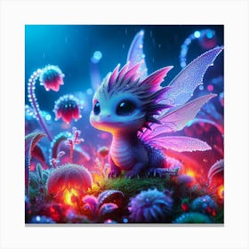 Cute Little Dragon Canvas Print