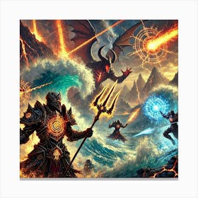 A Dynamic Scene Showcasing The Abilities Of The Co Canvas Print