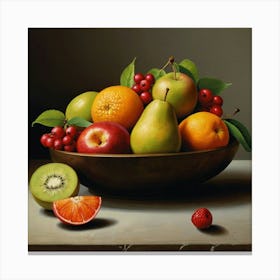 Fruit Bowl Canvas Print