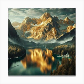 Alpine Landscape Canvas Print