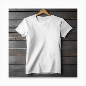 White T - Shirt Canvas Print