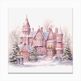 Pink Castle Canvas Print