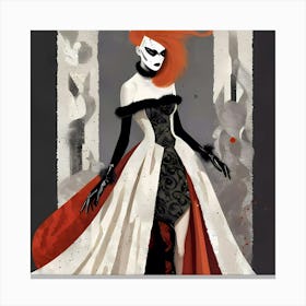 High Fashion Illustration Canvas Print