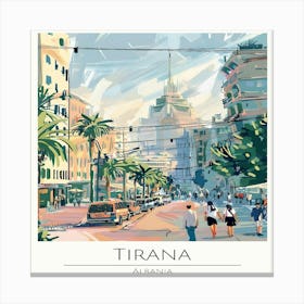 Tirana, Albania Canvas Print