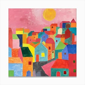 Colorful Houses 1 Canvas Print