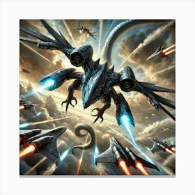 Dragon Claw Interceptors Canvas Print